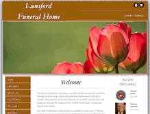 Tablet Screenshot of lunsfordfuneralhome.com